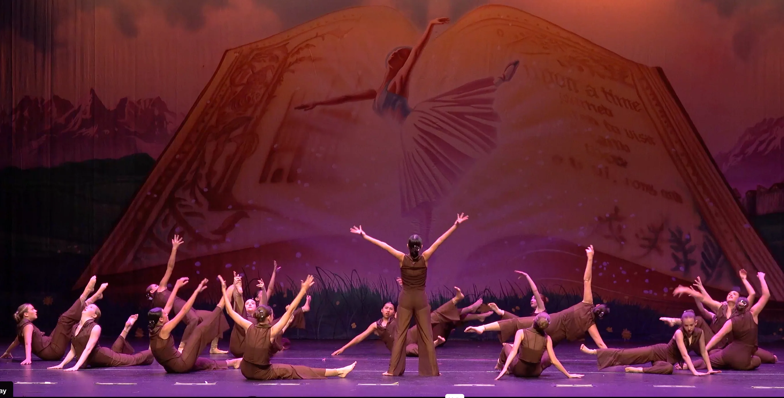 Contemporary dance class