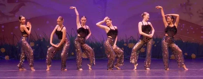 Intensive dancers performing on stage